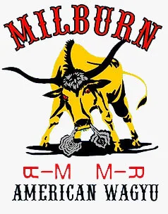 The old Milburn American Wagyu logo